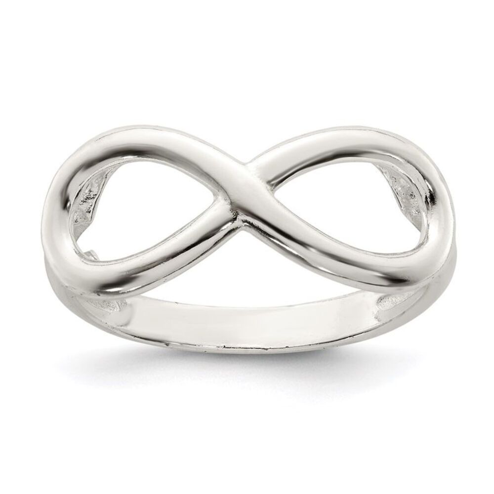 Kazi Luxury Sterling Silver Polished Infinity Ring - image 1